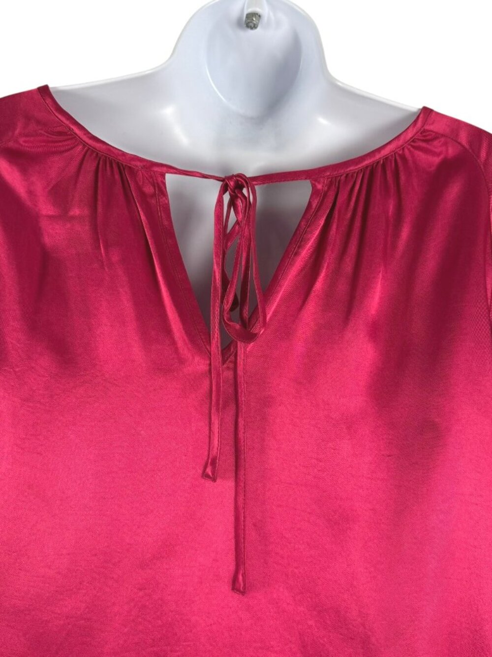 Nation LTD Eveline Raglan Satin Blouse Top Large Raspberry Jam NWT TP-3874 - Picture 6 of 12